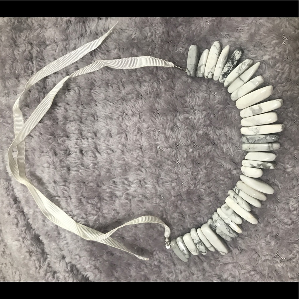 Granite ribbon necklace